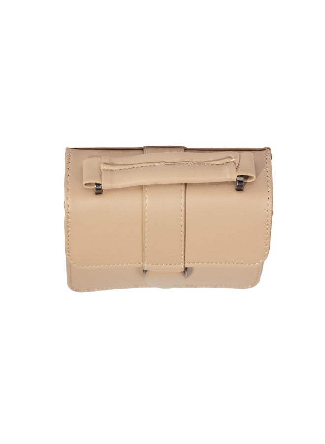 Heartbeat Crossbody Sling Bag for Women | Stylish crossbody sling-bag for girls/women (Apricot) - Image 3